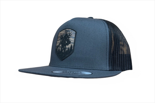 GREY CAMO BUCK FLATBRIM