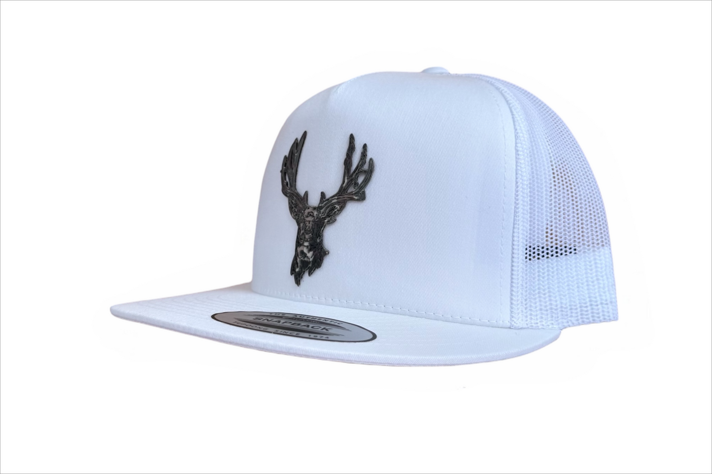WHITE CAMO BUCK FLATBRIM
