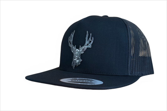 BLACK CAMO BUCK FLATBRIM