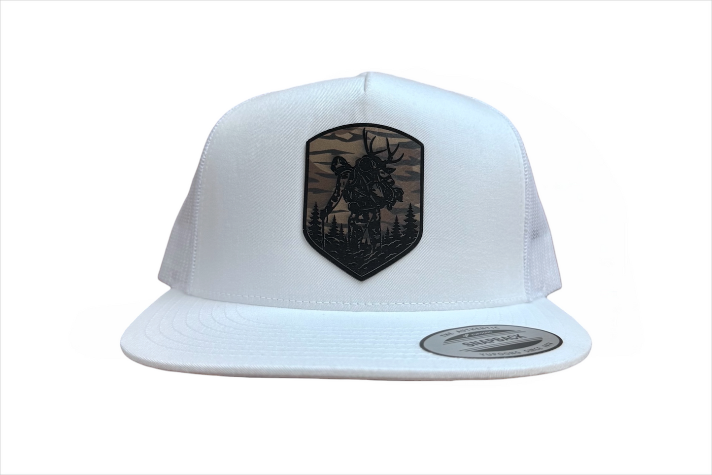 WHITE CAMO FLATBRIM